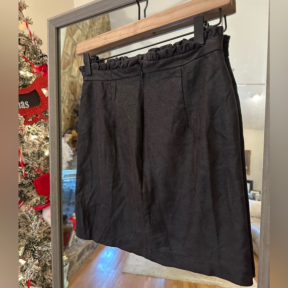 Coco + Jaimeson Mini Skirt Size Small Black Suede - Picture 3 of 9